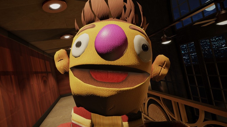 Yellow puppet's face