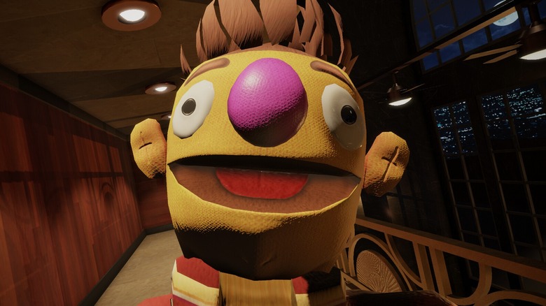 Yellow puppet's face