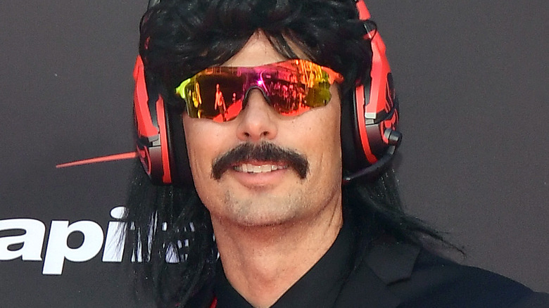 Dr Disrespect smiling face close up