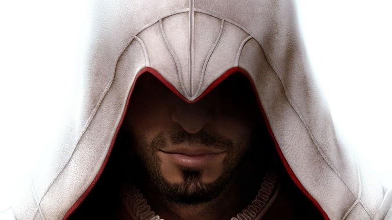 Hooded Ezio Auditore close up Assassins Creed