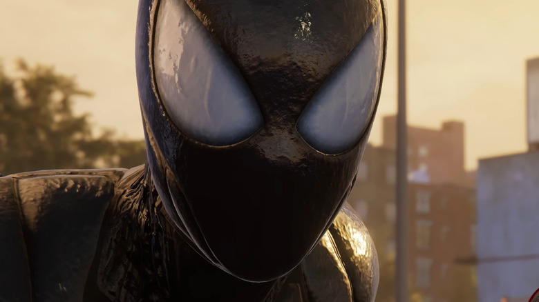 Symbiote Spider-Man closeup