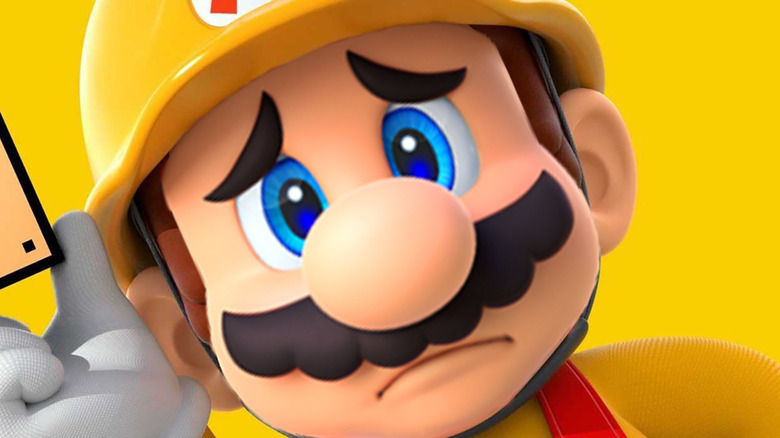 Mario looking sad
