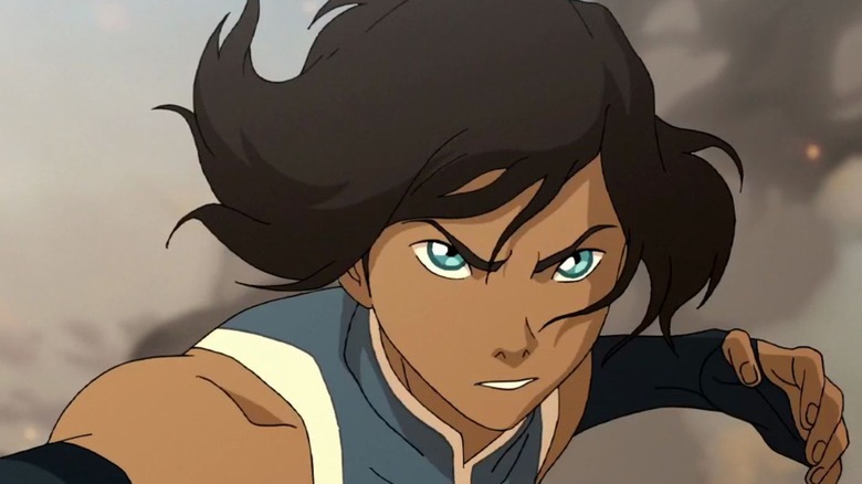 Korra fighting