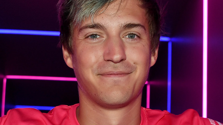 Ninja playing at Fortnite event