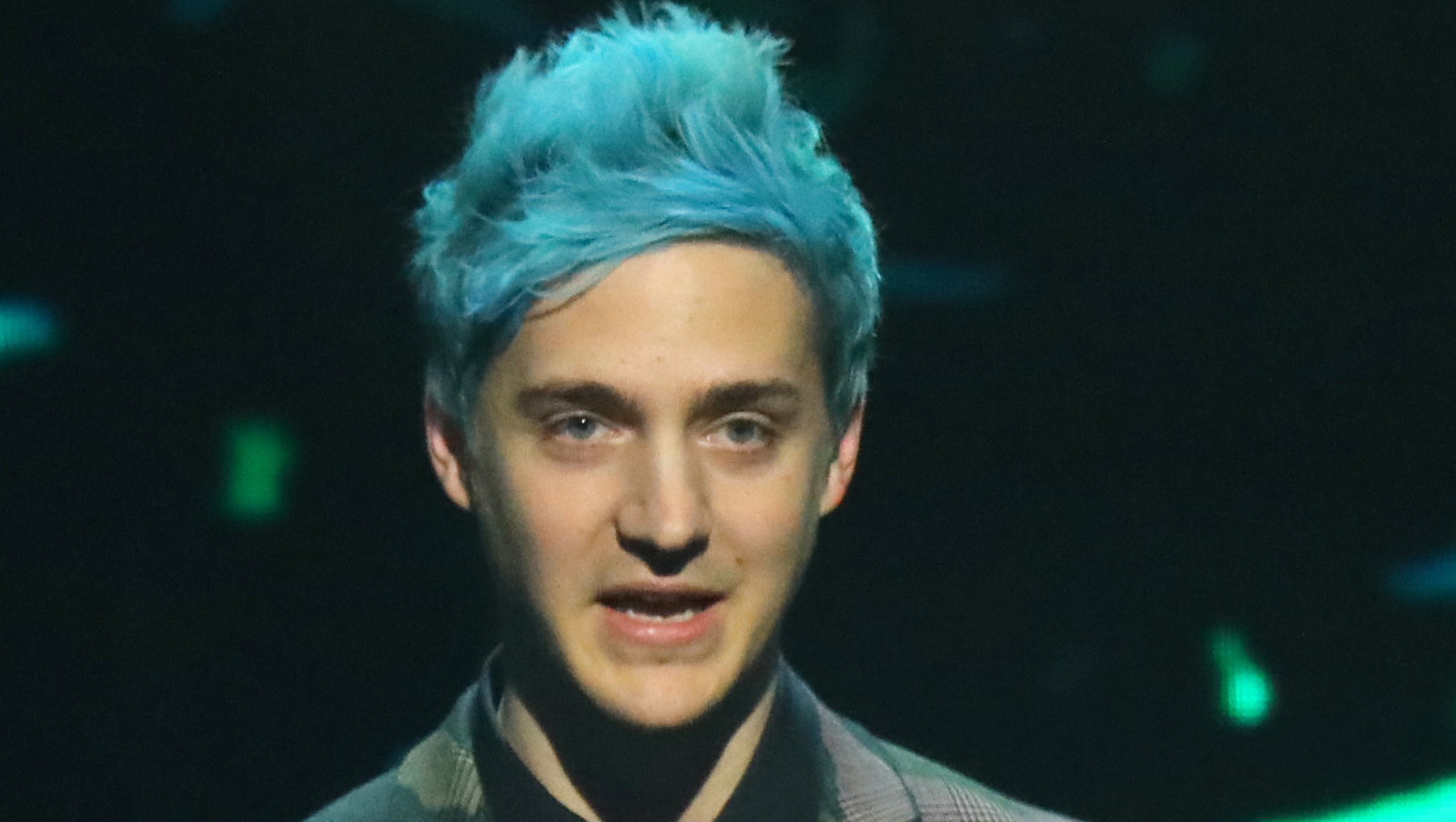 Ninja with Blue Hair Smiling for Camera - wide 8
