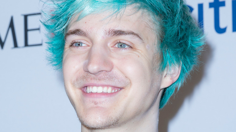 Tyler "Ninja" Blevins with blue hair