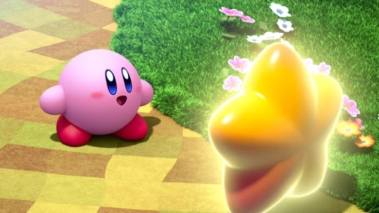 Kirby looking at star