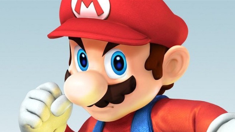 Mario with fireballs