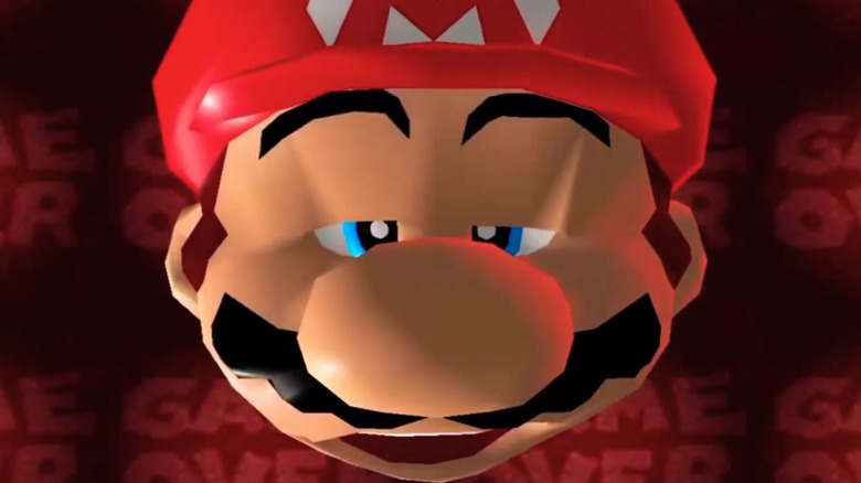 Mario looking defeated