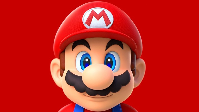 Mario face close up