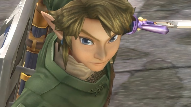 Link readies his sword