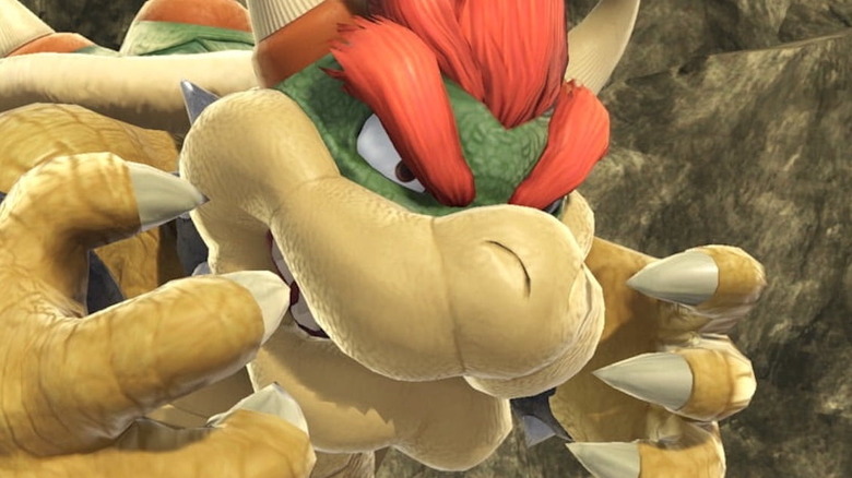 Super Smash Bro.s Ultimate Bowser face close up