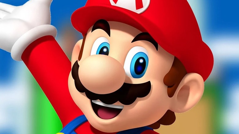 Mario hand in air