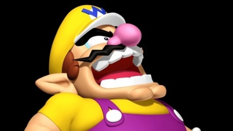 Wario laughing