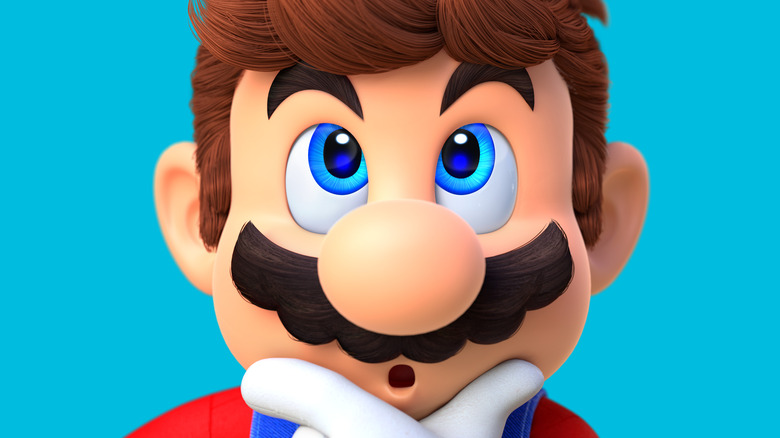 Mario Pondering Close Up