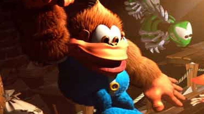Kiddy Kong and Dixie Kong in Donkey Kong Country 3