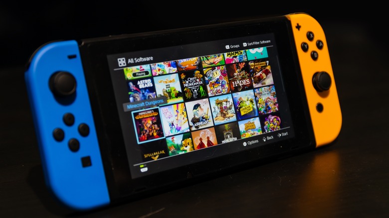 Switch game screen in dark mode