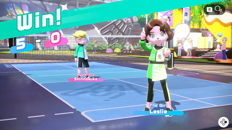 Switch Sports Tennis victory screen