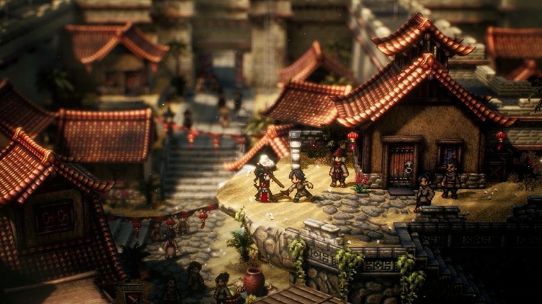 Octopath Traveler 2 Hikaru training