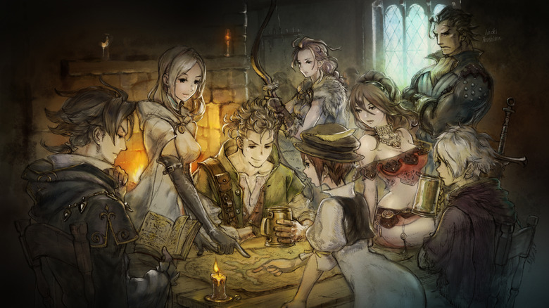 Octopath Traveler character art