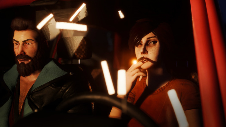 Gitta Barbot smoking with Bres Lupus