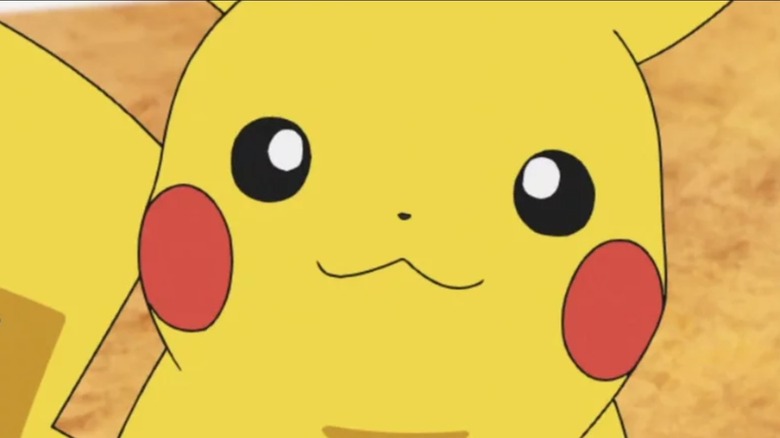 Pikachu smiling