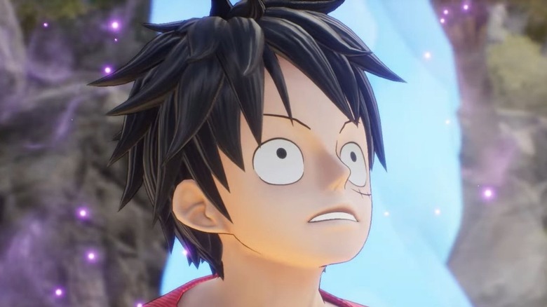 One Piece Odyssey Luffy looking up