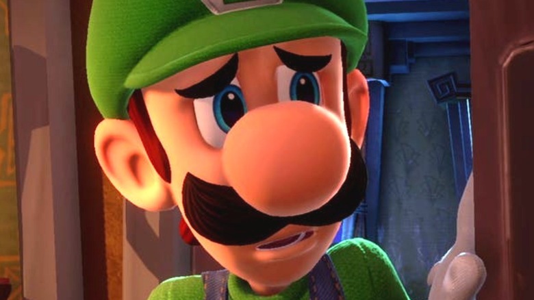 Luigi's Mansion 3 Luigi Opens Door