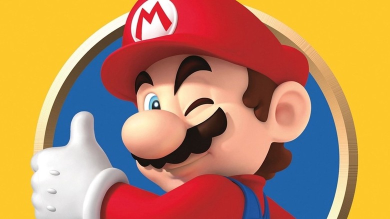 Mario winking