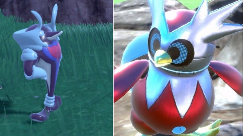 Shiny Palafin and Iron Bundle close up