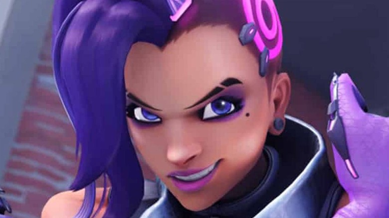 Sombra smirking