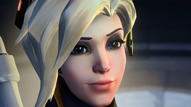 Mercy's face