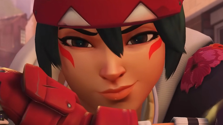 Overwatch 2 Kiriko smirking