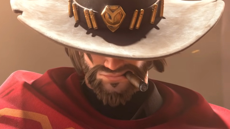 McCree hat over eyes in Overwatch