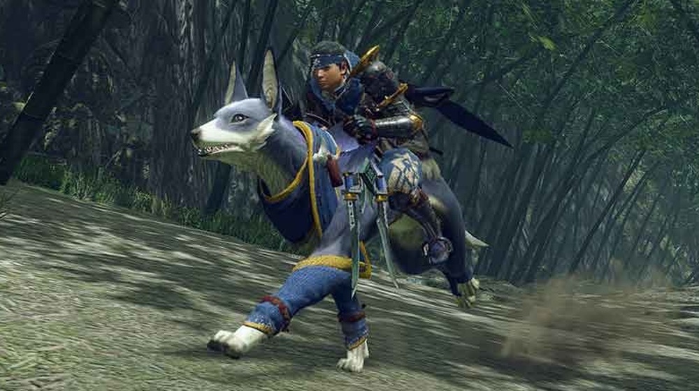 Hunter riding Palamute