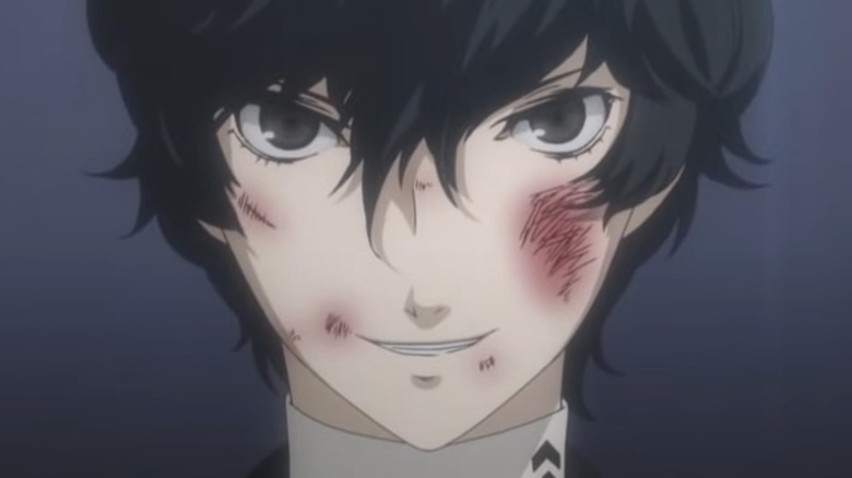Joker from Persona 5 smiling