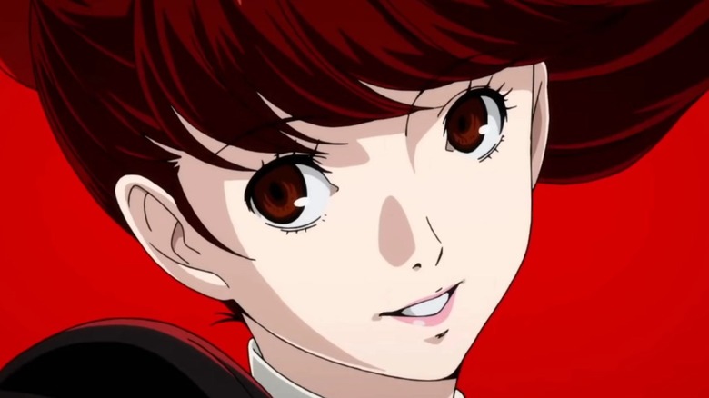 Kasumi smiling side glance