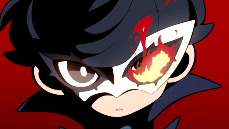 Joker with burning mask Persona 5 Tactica