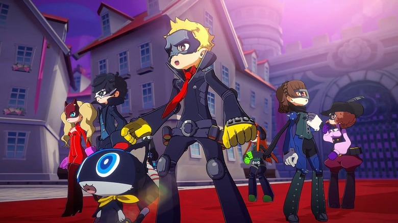 Phantom Thieve surveying Palace in Persona 5 Tactica