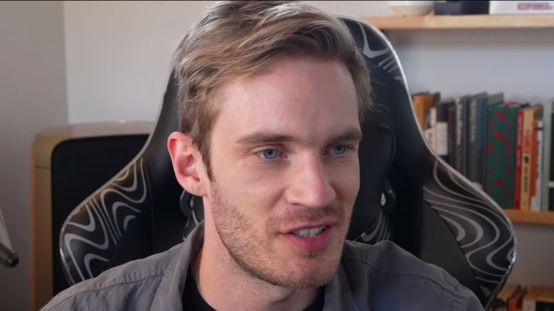 PewDiePie face close up