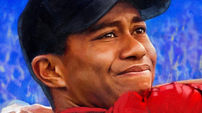 Tiger Woods grimace