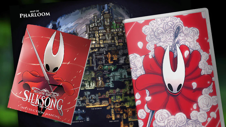 A look at the Hollow Knight: Silksong physical edition, instruction manual, and game map
