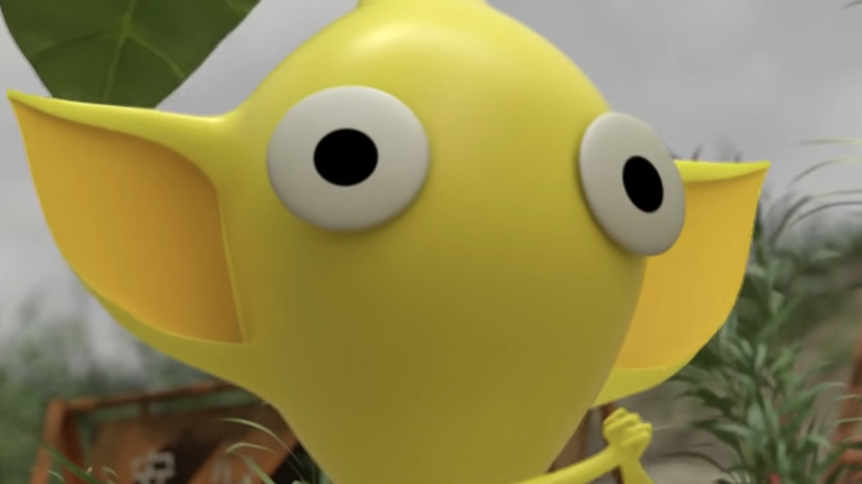 Yellow Pikmin close up