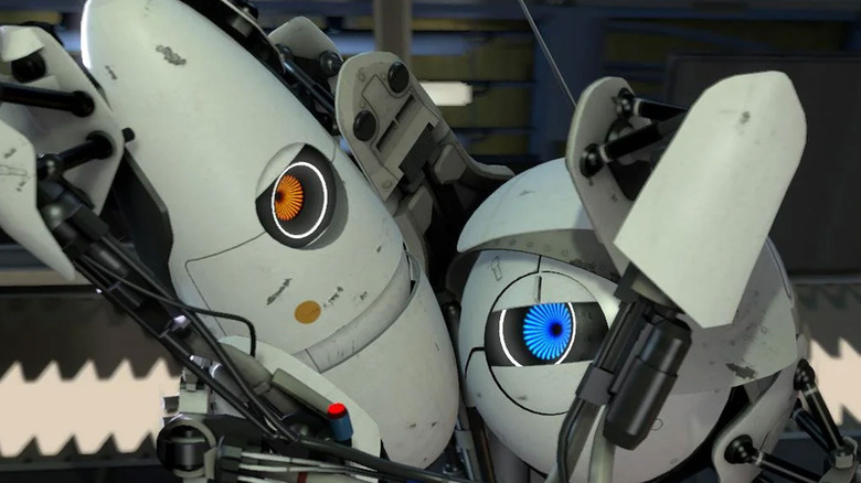 portal Bots hugging