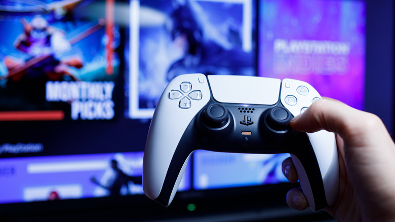 DualSense and PS5 menu