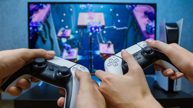 People playing PS5 games