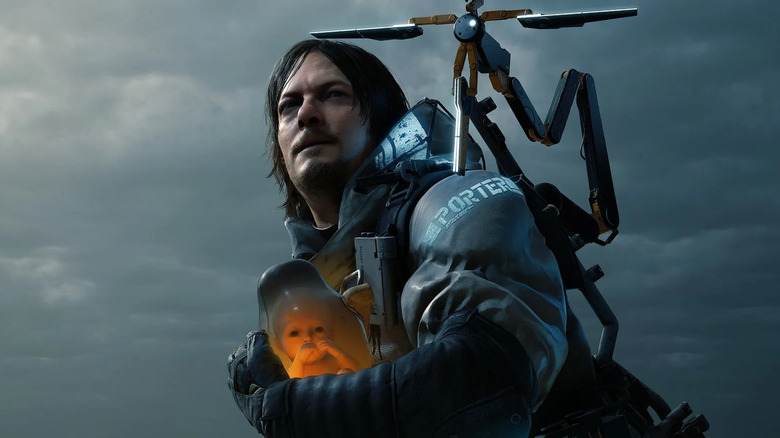 Death Stranding Sam face close up