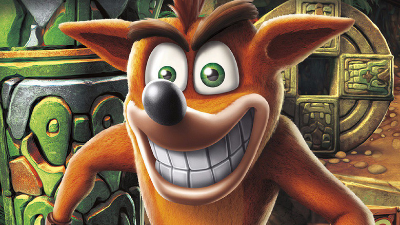 Crash Bandicoot cover art close up