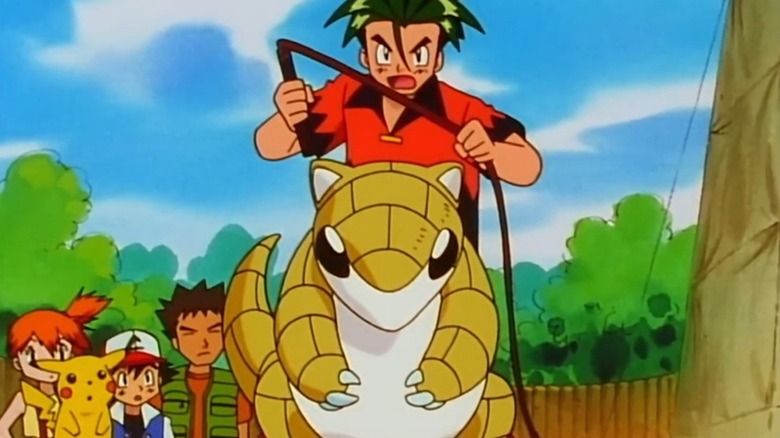 Pokemon trainer with whip
