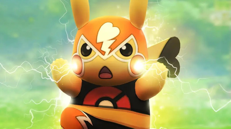Pikachu Libre in luchadore mask